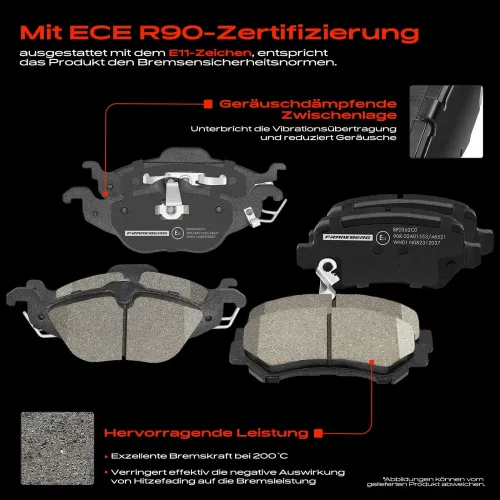 Bremsensatz, Scheibenbremse Vorderachse Hinterachse Frankberg 5481FB0029917 Bild Bremsensatz, Scheibenbremse Vorderachse Hinterachse Frankberg 5481FB0029917
