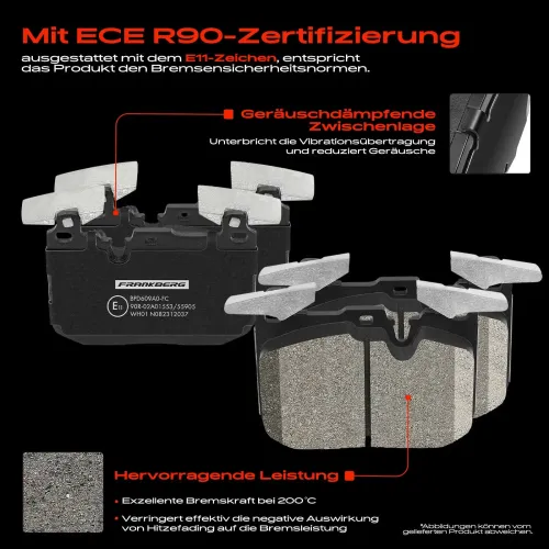 Bremsensatz, Scheibenbremse Vorderachse Frankberg 5481FB0029922 Bild Bremsensatz, Scheibenbremse Vorderachse Frankberg 5481FB0029922