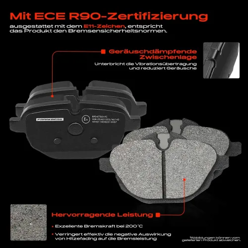 Bremsensatz, Scheibenbremse Hinterachse Frankberg 5481FB0029925 Bild Bremsensatz, Scheibenbremse Hinterachse Frankberg 5481FB0029925