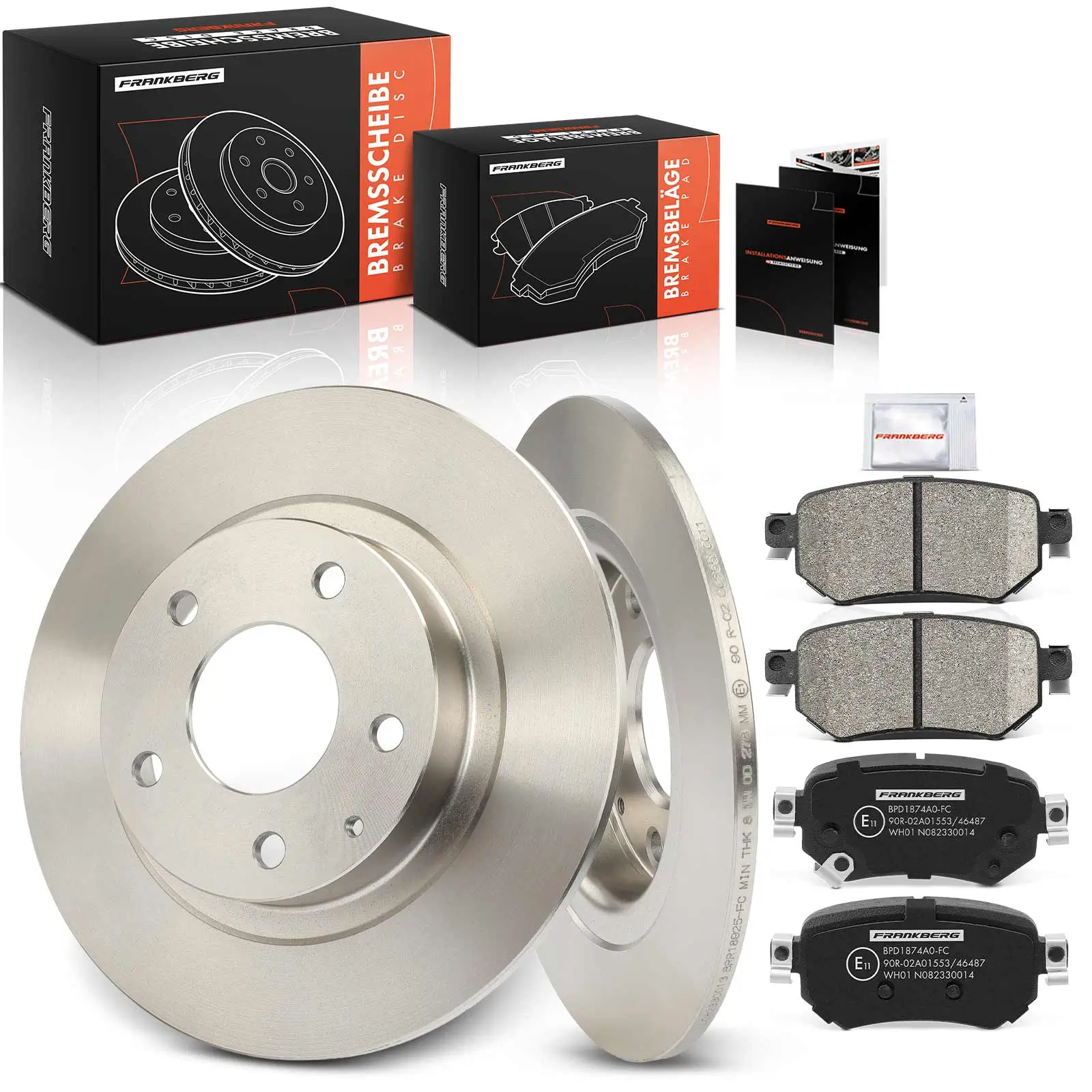 Bremsensatz, Scheibenbremse Hinterachse Frankberg 5481FB0029929