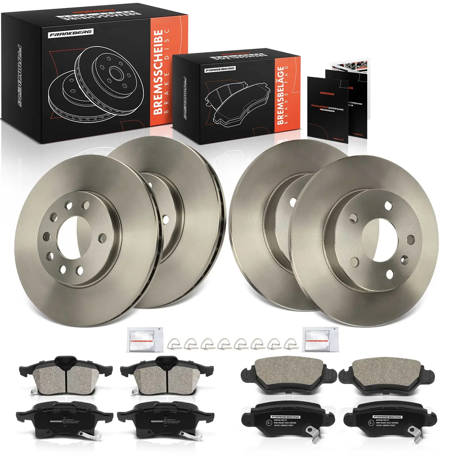 Bremsensatz, Scheibenbremse Vorderachse Hinterachse Frankberg 5481FB0029931