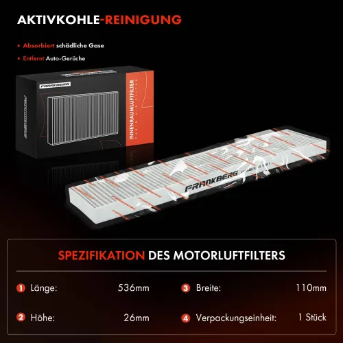 Filter, Innenraumluft Frankberg 5481FB0030000 Bild Filter, Innenraumluft Frankberg 5481FB0030000