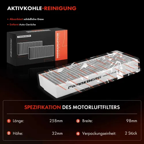 Filter, Innenraumluft Frankberg 5481FB0030015 Bild Filter, Innenraumluft Frankberg 5481FB0030015