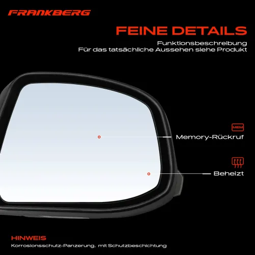 Außenspiegel Außenspiegel rechts Frankberg 5481FB0030426 Bild Außenspiegel Außenspiegel rechts Frankberg 5481FB0030426