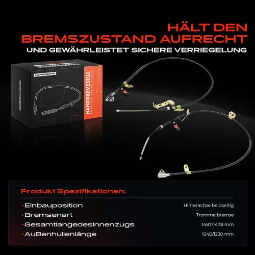 Seilzug, Feststellbremse Hinterachse beidseitig Frankberg 5481FB0030476 Bild Seilzug, Feststellbremse Hinterachse beidseitig Frankberg 5481FB0030476