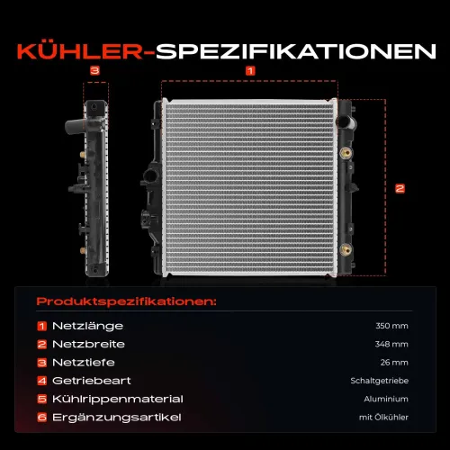 Kühler, Motorkühlung Frankberg 5481FB0030492 Bild Kühler, Motorkühlung Frankberg 5481FB0030492