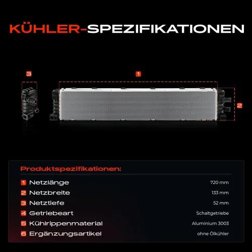Kühler, Motorkühlung Frankberg 5481FB0030504 Bild Kühler, Motorkühlung Frankberg 5481FB0030504
