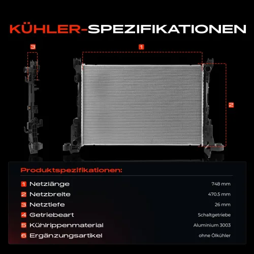 Kühler, Motorkühlung Frankberg 5481FB0030516 Bild Kühler, Motorkühlung Frankberg 5481FB0030516