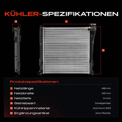 Kühler, Motorkühlung Frankberg 5481FB0030546 Bild Kühler, Motorkühlung Frankberg 5481FB0030546