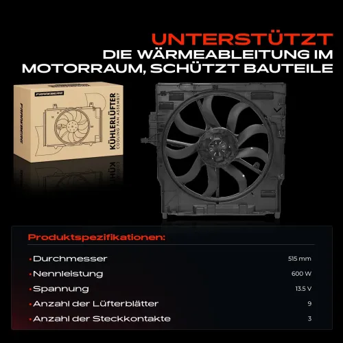Lüfter, Motorkühlung 13,5 V Frankberg 5481FB0030611 Bild Lüfter, Motorkühlung 13,5 V Frankberg 5481FB0030611