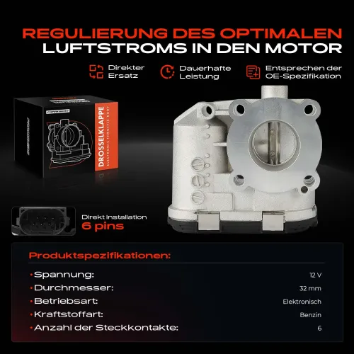 Drosselklappenstutzen 12 V Frankberg 5481FB0030631 Bild Drosselklappenstutzen 12 V Frankberg 5481FB0030631