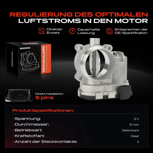 Drosselklappenstutzen 12 V Frankberg 5481FB0030633 Bild Drosselklappenstutzen 12 V Frankberg 5481FB0030633