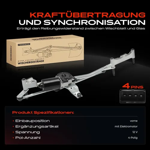 Wischergestänge 12 V vorne Frankberg 5481FB0030652 Bild Wischergestänge 12 V vorne Frankberg 5481FB0030652