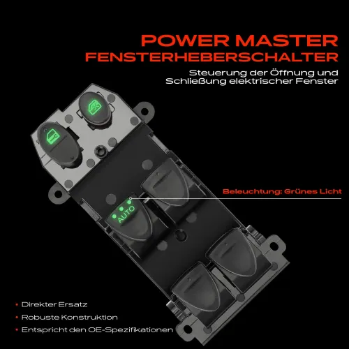 Schalter, Fensterheber fahrerseitig Frankberg 5481FB0030654 Bild Schalter, Fensterheber fahrerseitig Frankberg 5481FB0030654