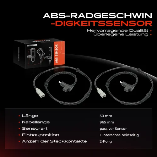 Sensor, Raddrehzahl Hinterachse beidseitig Frankberg 5481FB0030660 Bild Sensor, Raddrehzahl Hinterachse beidseitig Frankberg 5481FB0030660