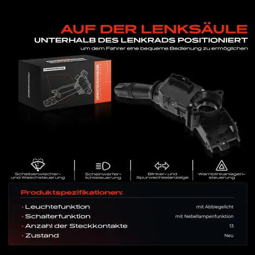 Lenkstockschalter Frankberg 5481FB0030699 Bild Lenkstockschalter Frankberg 5481FB0030699