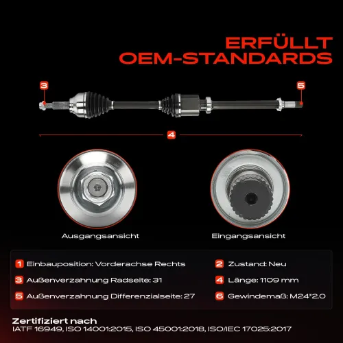 Antriebswelle Vorderachse rechts Frankberg 5481FB0030715 Bild Antriebswelle Vorderachse rechts Frankberg 5481FB0030715