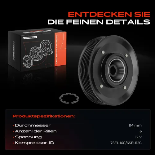 Magnetkupplung, Klimakompressor 12 V Frankberg 5481FB0030716 Bild Magnetkupplung, Klimakompressor 12 V Frankberg 5481FB0030716