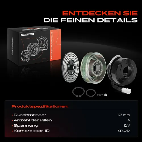 Magnetkupplung, Klimakompressor 12 V Frankberg 5481FB0030718 Bild Magnetkupplung, Klimakompressor 12 V Frankberg 5481FB0030718