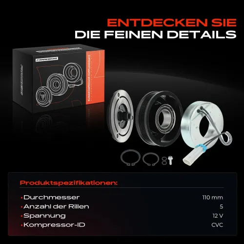 Magnetkupplung, Klimakompressor 12 V Frankberg 5481FB0030723 Bild Magnetkupplung, Klimakompressor 12 V Frankberg 5481FB0030723