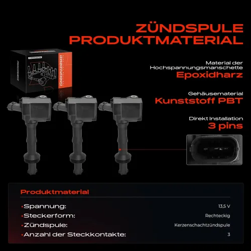 Zündspule 13,5 V Frankberg 5481FB0030820 Bild Zündspule 13,5 V Frankberg 5481FB0030820