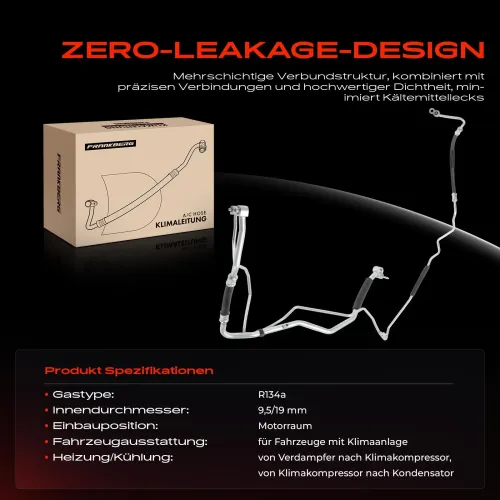 Hochdruck-/Niederdruckleitung, Klimaanlage Motorraum Frankberg 5481FB0030829 Bild Hochdruck-/Niederdruckleitung, Klimaanlage Motorraum Frankberg 5481FB0030829