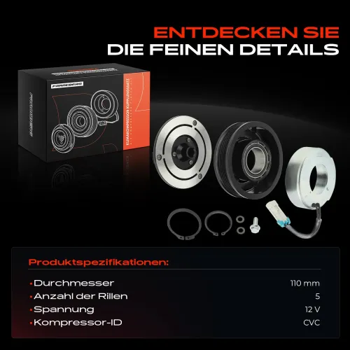 Magnetkupplung, Klimakompressor 12 V Frankberg 5481FB0030849 Bild Magnetkupplung, Klimakompressor 12 V Frankberg 5481FB0030849