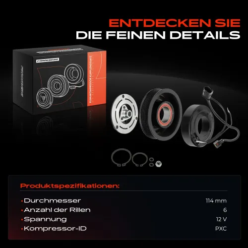 Magnetkupplung, Klimakompressor 12 V Frankberg 5481FB0030850 Bild Magnetkupplung, Klimakompressor 12 V Frankberg 5481FB0030850