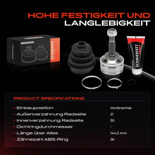 Gelenksatz, Antriebswelle Vorderachse Frankberg 5481FB0030906 Bild Gelenksatz, Antriebswelle Vorderachse Frankberg 5481FB0030906