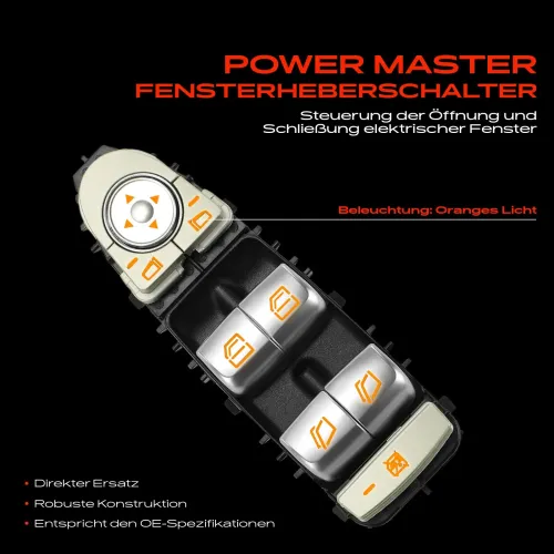 Schalter, Fensterheber fahrerseitig Frankberg 5481FB0031117 Bild Schalter, Fensterheber fahrerseitig Frankberg 5481FB0031117