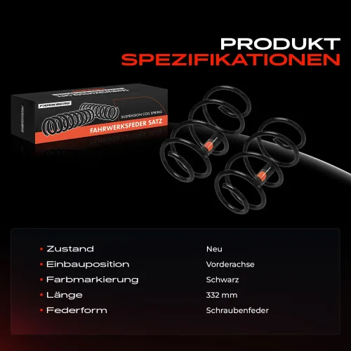 Fahrwerksfeder Vorderachse Frankberg 5481FB0031131 Bild Fahrwerksfeder Vorderachse Frankberg 5481FB0031131
