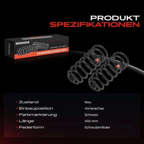 Fahrwerksfeder Hinterachse Frankberg 5481FB0031132 Bild Fahrwerksfeder Hinterachse Frankberg 5481FB0031132