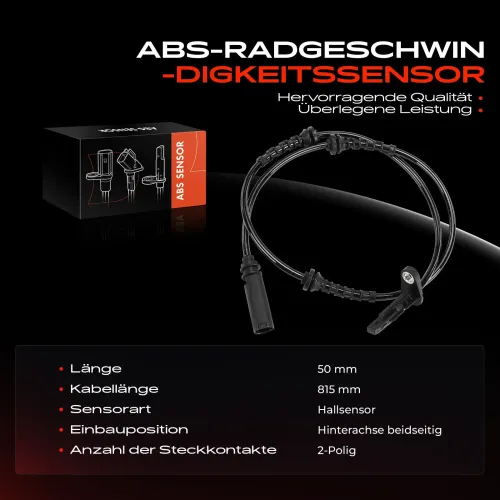 Sensor, Raddrehzahl Hinterachse beidseitig Frankberg 5481FB0031226 Bild Sensor, Raddrehzahl Hinterachse beidseitig Frankberg 5481FB0031226