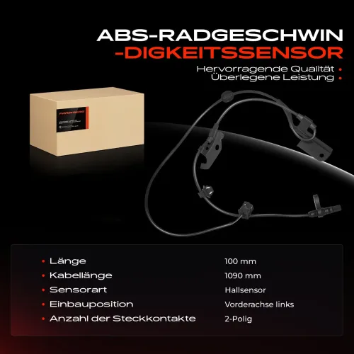Sensor, Raddrehzahl Vorderachse links Frankberg 5481FB0031241 Bild Sensor, Raddrehzahl Vorderachse links Frankberg 5481FB0031241