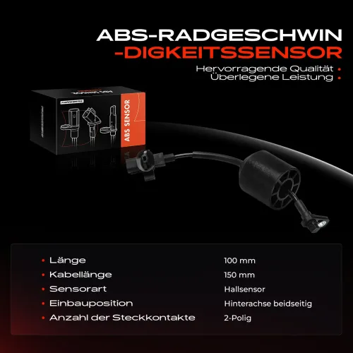 Sensor, Raddrehzahl Hinterachse beidseitig Frankberg 5481FB0031289 Bild Sensor, Raddrehzahl Hinterachse beidseitig Frankberg 5481FB0031289
