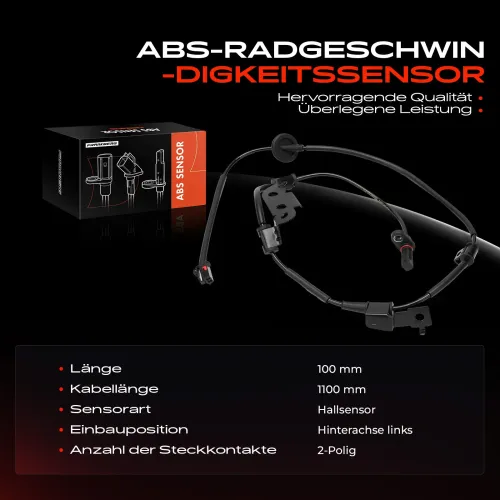 Sensor, Raddrehzahl Hinterachse links Frankberg 5481FB0031328 Bild Sensor, Raddrehzahl Hinterachse links Frankberg 5481FB0031328