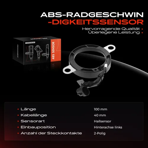 Sensor, Raddrehzahl Hinterachse links Frankberg 5481FB0031332 Bild Sensor, Raddrehzahl Hinterachse links Frankberg 5481FB0031332