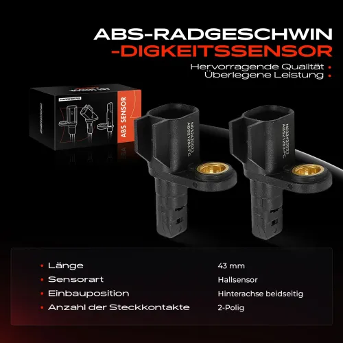 Sensor, Raddrehzahl Hinterachse beidseitig Frankberg 5481FB0031403 Bild Sensor, Raddrehzahl Hinterachse beidseitig Frankberg 5481FB0031403
