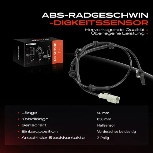 Sensor, Raddrehzahl Vorderachse beidseitig Frankberg 5481FB0031471 Bild Sensor, Raddrehzahl Vorderachse beidseitig Frankberg 5481FB0031471