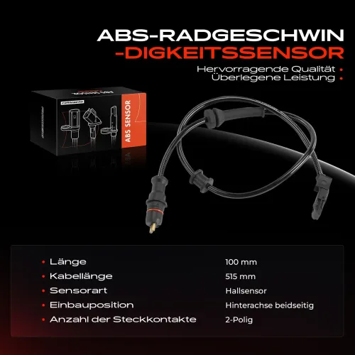 Sensor, Raddrehzahl Hinterachse beidseitig Frankberg 5481FB0031476 Bild Sensor, Raddrehzahl Hinterachse beidseitig Frankberg 5481FB0031476