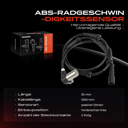 Sensor, Raddrehzahl Vorderachse links Frankberg 5481FB0031478 Bild Sensor, Raddrehzahl Vorderachse links Frankberg 5481FB0031478