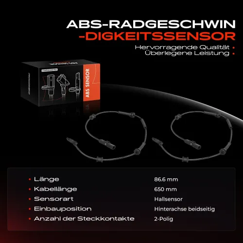 Sensor, Raddrehzahl Hinterachse beidseitig Frankberg 5481FB0031483 Bild Sensor, Raddrehzahl Hinterachse beidseitig Frankberg 5481FB0031483