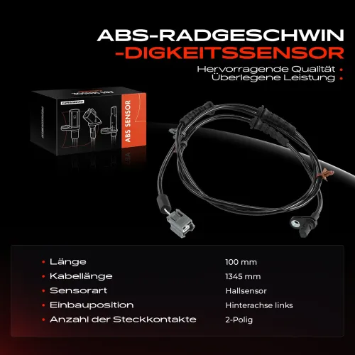 Sensor, Raddrehzahl Hinterachse links Frankberg 5481FB0031535 Bild Sensor, Raddrehzahl Hinterachse links Frankberg 5481FB0031535