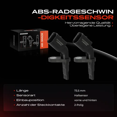 Sensor, Raddrehzahl vorne und hinten Frankberg 5481FB0031574 Bild Sensor, Raddrehzahl vorne und hinten Frankberg 5481FB0031574