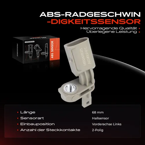 Sensor, Raddrehzahl Vorderachse links Frankberg 5481FB0031599 Bild Sensor, Raddrehzahl Vorderachse links Frankberg 5481FB0031599