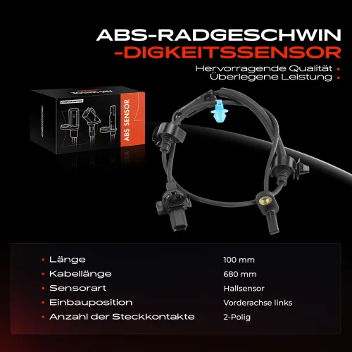 Sensor, Raddrehzahl Vorderachse links Frankberg 5481FB0031605 Bild Sensor, Raddrehzahl Vorderachse links Frankberg 5481FB0031605