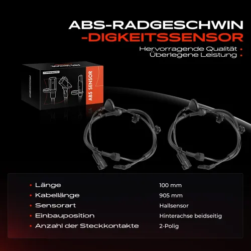 Sensor, Raddrehzahl Hinterachse beidseitig Frankberg 5481FB0031628 Bild Sensor, Raddrehzahl Hinterachse beidseitig Frankberg 5481FB0031628