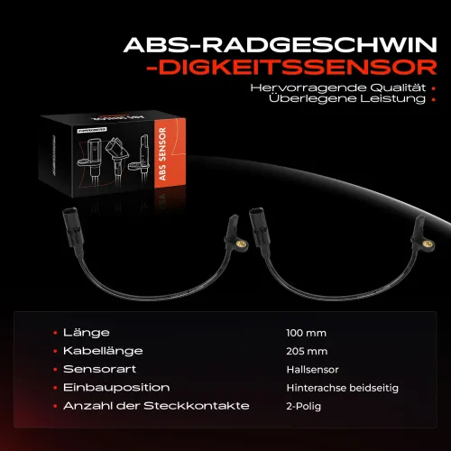 Sensor, Raddrehzahl Hinterachse beidseitig Frankberg 5481FB0031697 Bild Sensor, Raddrehzahl Hinterachse beidseitig Frankberg 5481FB0031697