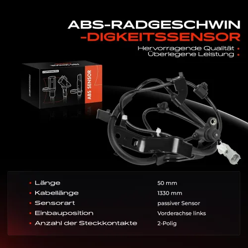 Sensor, Raddrehzahl Vorderachse links Frankberg 5481FB0031704 Bild Sensor, Raddrehzahl Vorderachse links Frankberg 5481FB0031704