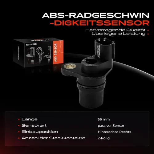Sensor, Raddrehzahl Hinterachse rechts Frankberg 5481FB0031707 Bild Sensor, Raddrehzahl Hinterachse rechts Frankberg 5481FB0031707